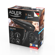 Adler AD 2244 Hårføner 2000W ION, diffusor, AC-motor