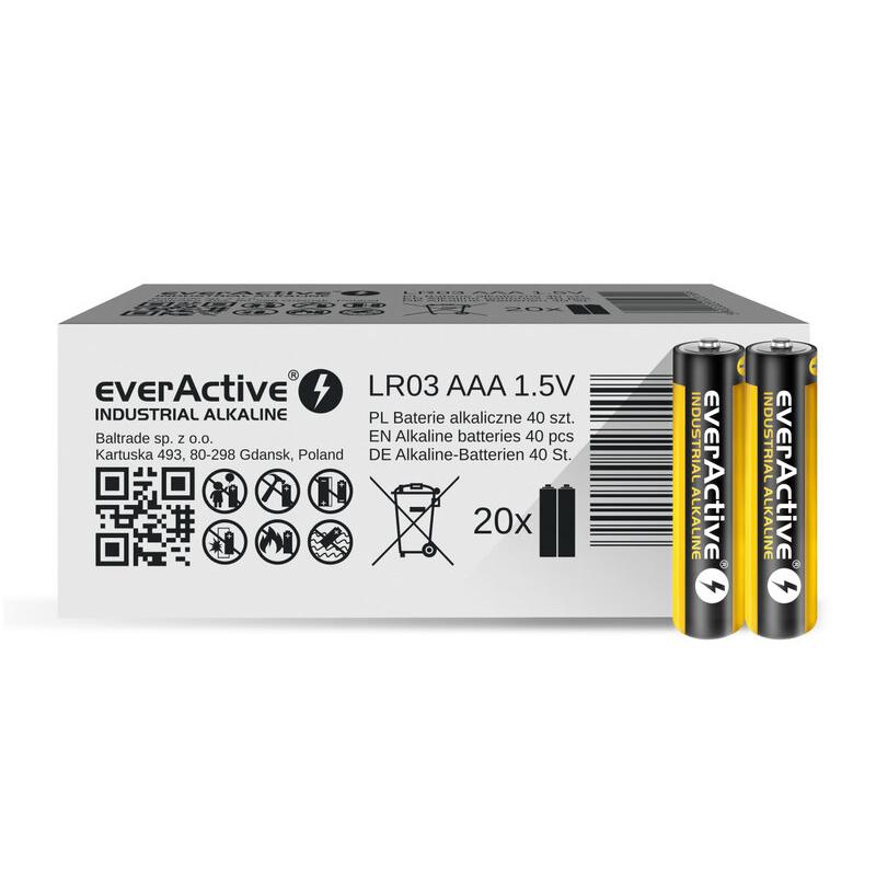 Everactive Industrial Lr Aaa Alkaline Batterier Stk X