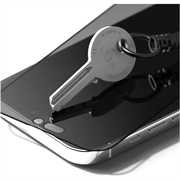 iPhone 15 Pro Max Hofi Anti Spy Pro+ Privacy Beskyttelsesglass - Svart Kant