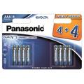 Panasonic Evolta LR03/AAA Alkaliske batterier - 8 stk.