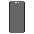 iPhone 14 Pro Privacy Full Cover Beskyttelsesglass - Svart Kant