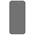 iPhone 15 Pro Max Privacy Full Cover Beskyttelsesglass - Svart Kant