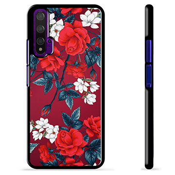 Huawei Nova 5T Beskyttelsesdeksel - Vintage Blomster