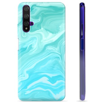 Huawei Nova 5T TPU-deksel - Blå Marmor