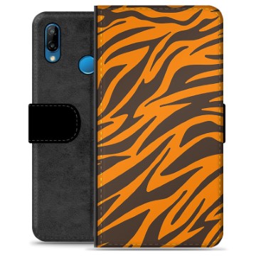 Huawei P30 Lite Premium Lommebok-deksel - Tiger