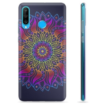 Huawei P30 Lite TPU-deksel - Fargerik Mandala