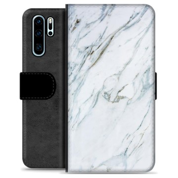 Huawei P30 Pro Premium Lommebok-deksel - Marmor