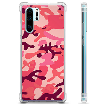 Huawei P30 Pro Hybrid-deksel - Rosa Kamuflasje