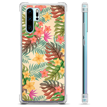 Huawei P30 Pro Hybrid-deksel - Rosa Blomster