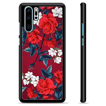 Huawei P30 Pro Beskyttelsesdeksel - Vintage Blomster