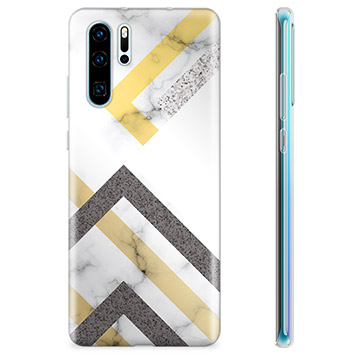 Huawei P30 Pro TPU-deksel - Abstrakt Marmor