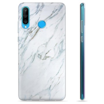 Huawei P30 Lite TPU-deksel - Marmor