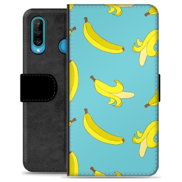 Huawei P30 Lite Premium Lommebok-deksel - Bananer