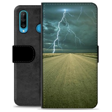 Huawei P30 Lite Premium Lommebok-deksel - Storm