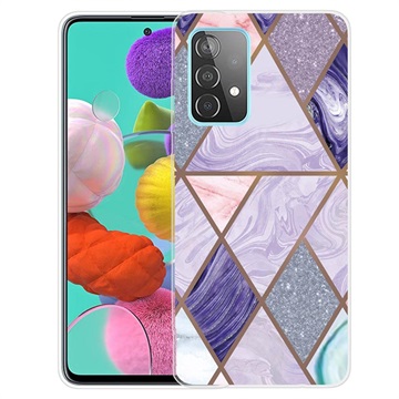 Marble Pattern Samsung Galaxy A32 (4G) TPU-deksel - Lilla