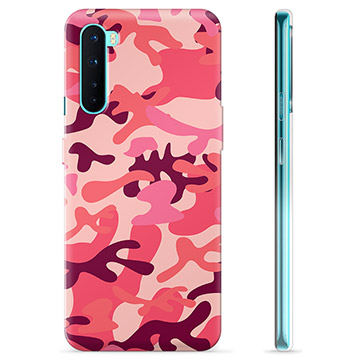 OnePlus Nord TPU-deksel - Rosa Kamuflasje