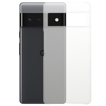 Google Pixel 6 Pro Gummiert Plast Deksel - Gjennomsiktig