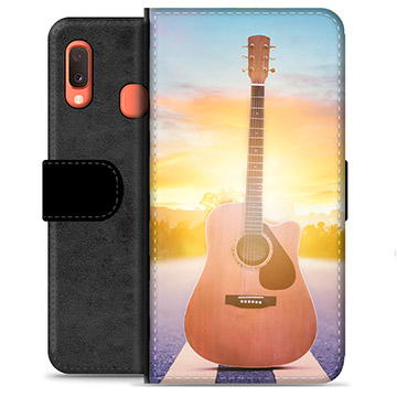 Samsung Galaxy A20e Premium Lommebok-deksel - Gitar