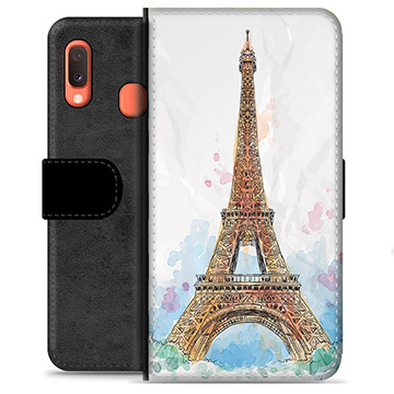 Samsung Galaxy A20e Premium Lommebok-deksel - Paris