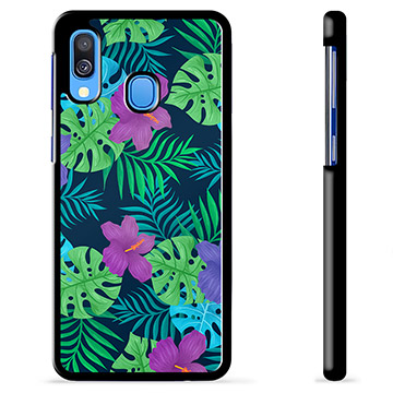 Samsung Galaxy A40 Beskyttelsesdeksel - Tropiske Blomster