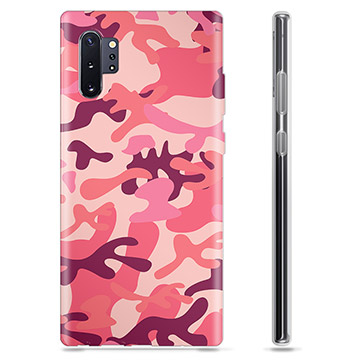 Samsung Galaxy Note10+ TPU-deksel - Rosa Kamuflasje