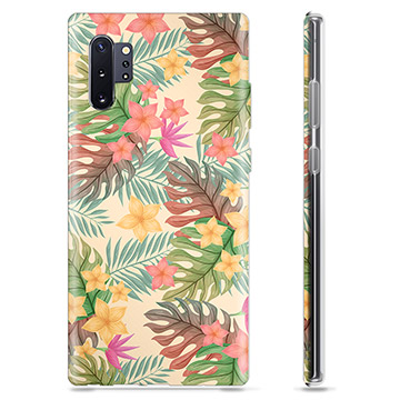 Samsung Galaxy Note10+ TPU-deksel - Rosa Blomster