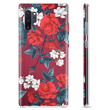 Samsung Galaxy Note10+ TPU-deksel - Vintage Blomster