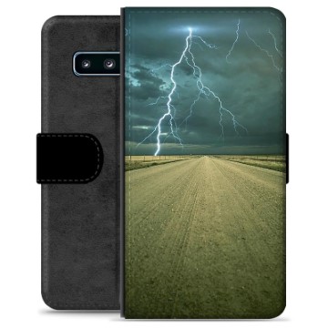 Samsung Galaxy S10 Premium Lommebok-deksel - Storm