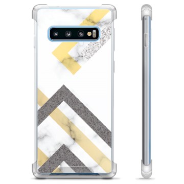 Samsung Galaxy S10+ Hybrid-deksel - Abstrakt Marmor