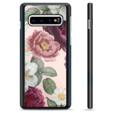 Samsung Galaxy S10+ Beskyttelsesdeksel - Romantiske Blomster