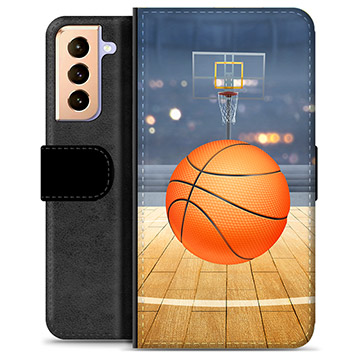 Samsung Galaxy S21+ 5G Premium Lommebok-deksel - Basketball