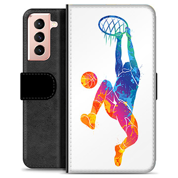 Samsung Galaxy S21 5G Premium Lommebok-deksel - Slam Dunk