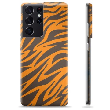 Samsung Galaxy S21 Ultra 5G TPU-deksel - Tiger