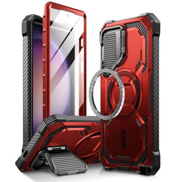 Samsung Galaxy S24 Ultra Supcase i-Blason Armorbox Mag Hybrid-deksel - Rød / Svart