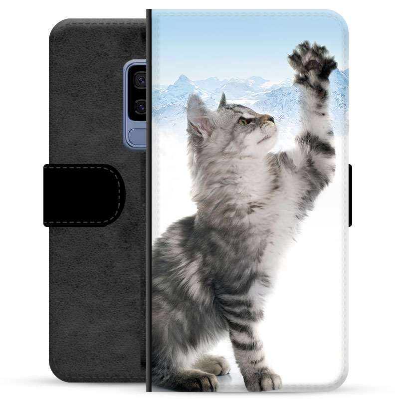 Samsung Galaxy S9+ Premium Lommebok-deksel - Kat