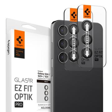 Samsung Galaxy S24/S23 5G/S23+ 5G Spigen Glas.tR Ez Fit Optik Pro Kamera Linse Beskytter - Svart