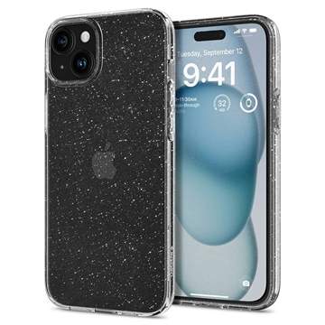 Bilde av Iphone 15 Spigen Liquid Crystal Glitter Deksel - Gjennomsiktig