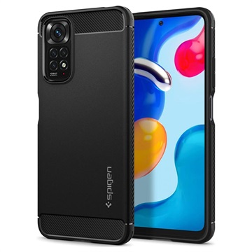 Spigen Rugged Armor Xiaomi Redmi Note 11/11S TPU-deksel - Svart