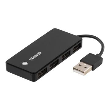 DELTACO UH-480 Hub 4 porte USB