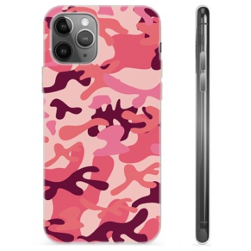 iPhone 11 Pro Max TPU-deksel - Rosa Kamuflasje