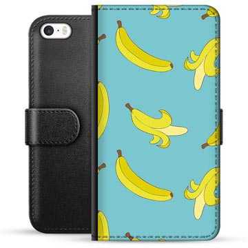 iPhone 5/5S/SE Premium Lommebok-deksel - Bananer