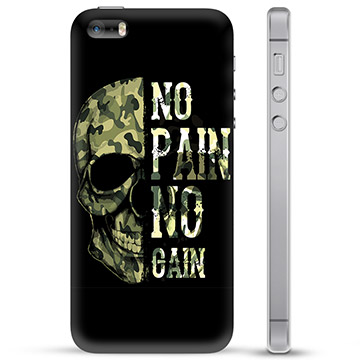 iPhone 5/5S/SE TPU-deksel - No Pain, No Gain