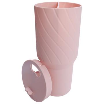 Silikonforing med 2 rom til Stanley Tumbler 40 oz - BPA-fri - Rosa