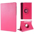 Samsung Galaxy Tab S8 360 Roterende Folio-etui - Varm Rosa