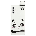 Samsung Galaxy A04s/A13 5G 3D Cartoon TPU-deksel - Hvit Panda