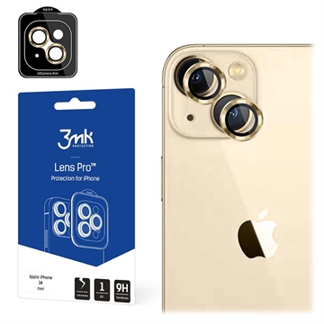 3MK Lens Protection Pro iPhone 14 Kamerabeskytter - Gull