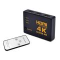 4K Ultra HD 3 til 1 HDMI-bryter med fjernkontroll