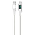 4smarts DigitCord USB-C / USB-C-kabel - 100W, 1.5m - Hvit