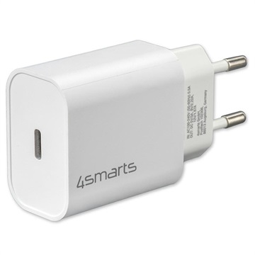 4smarts VoltPlug PowerDelivery Vegglader 20W - EU-støpsel - Hvit