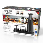 Adler AD 4449b Elektrisk salt- og pepperkvern - sett - 3 kverner - USB